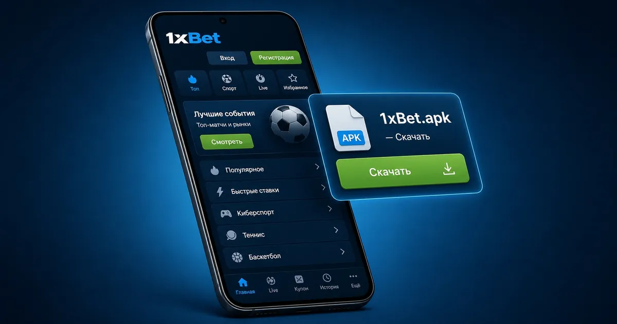 Скачать приложение 1xBet на Android