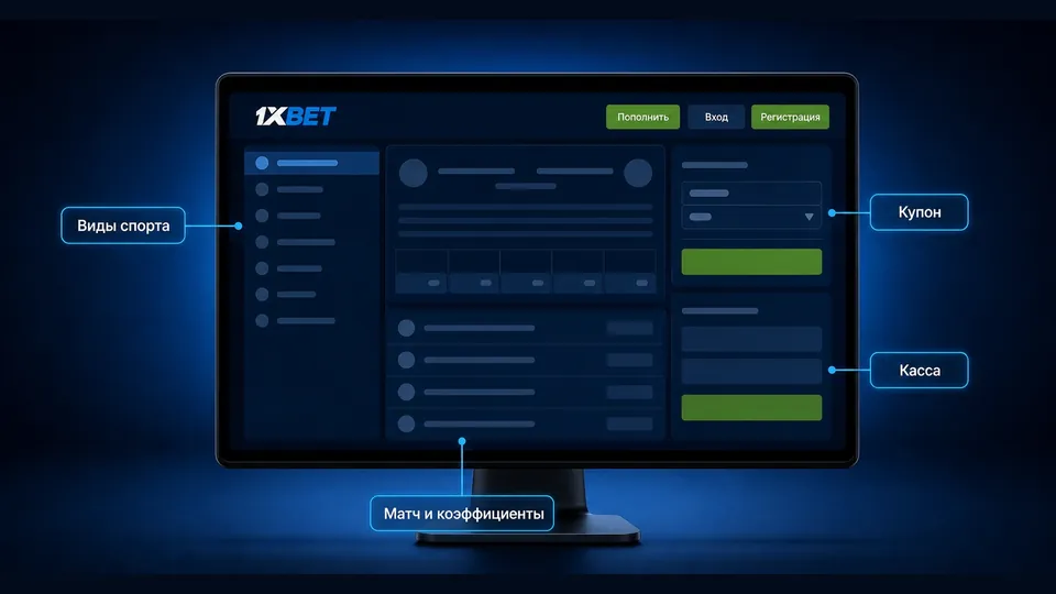 Интерфейс программы 1xWin для Windows