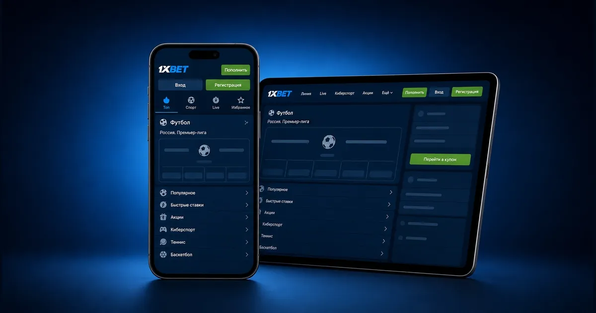 Приложение 1xBet на iPhone и iPad