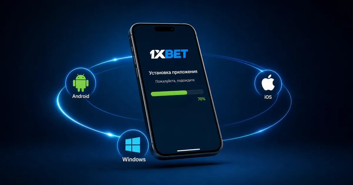 Установка приложения 1xBet на телефон и компьютер